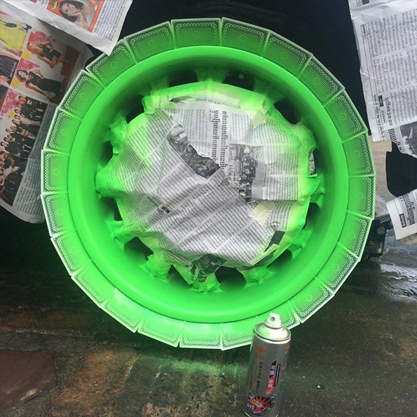 Fluorescent Color Rubber Paint